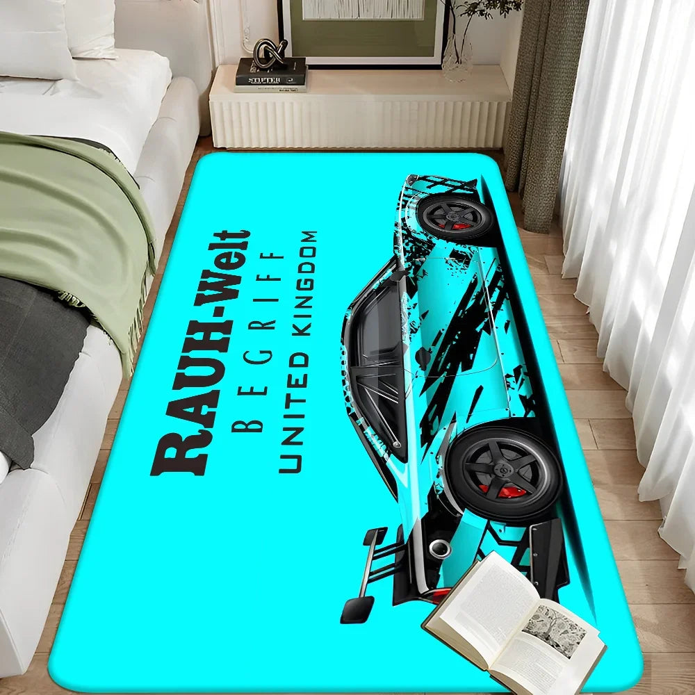 Tokyo JDM RWM Sports Car Carpet for Home Decor Floor Mat Living Room Rugs Bedroom Hallway Non-Slip Carpet Kitchen Rug Doormats