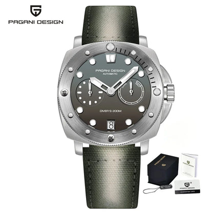 PAGANI DESIGN New 41mm Men's Automatic Mechanical Watch CAL. 2C22 Sapphire Glass Waterproof 200M Diving Reloj Hombre