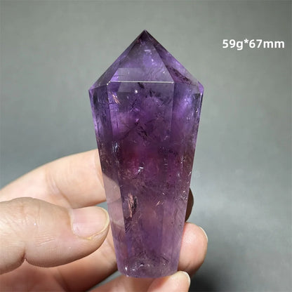 Amethyst Scepter Natural Mineral Quartz Gem Aura Spiritual Meditation Treatment Energy Home Garden Feng Shui Decoration