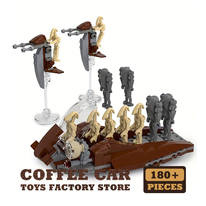 Sci-Fi Military Space Transport Ship MOC Bricks Toys Mecha Warrior Airship Model Star Plan Robot Spaceship Building Blocks Gifts