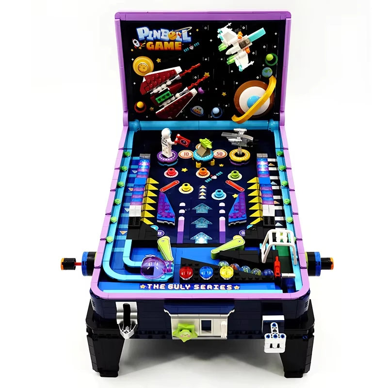 GULY 60526 Technical MOC Idea Game Machine Pinball Table Building Block Educational Brick Assembling Toy Christmas Gift For Kids