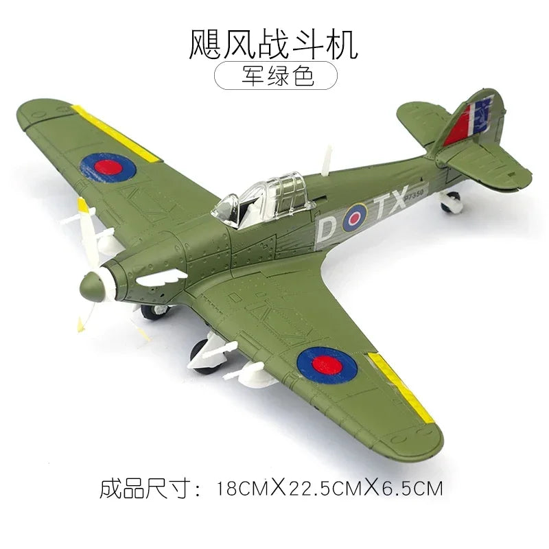 1/48 WWII Fighter Model 4D Assemble Aircraft Plastic DIY Accessories Toy Small Airplane Toy Diy Craft Kits for Adults