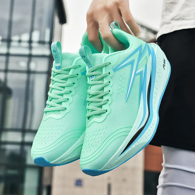 Men Running Shoes Speciality Marathon Sports Shoes Breathable Lightweight Carbon Board Women's Trend Athletic Sneakers Women