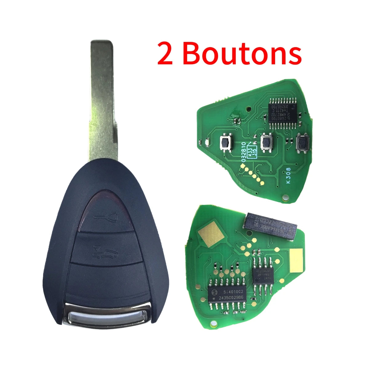 Jingxin Key For Porsche Cayman Boxster Turbo 911 987 996 997 Carrera Targa2005 - 2010 ID46Chip 315 433MHz FCC ID:LXP-VIM244 key