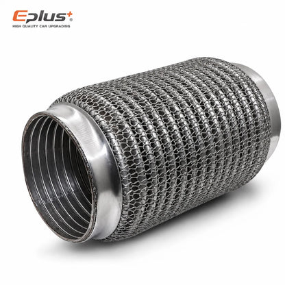 Universal Automotive Chain Link Mesh Exhaust Hose Stainless Steel Braided Flexible Bellows for Car Exhaust System Replacement