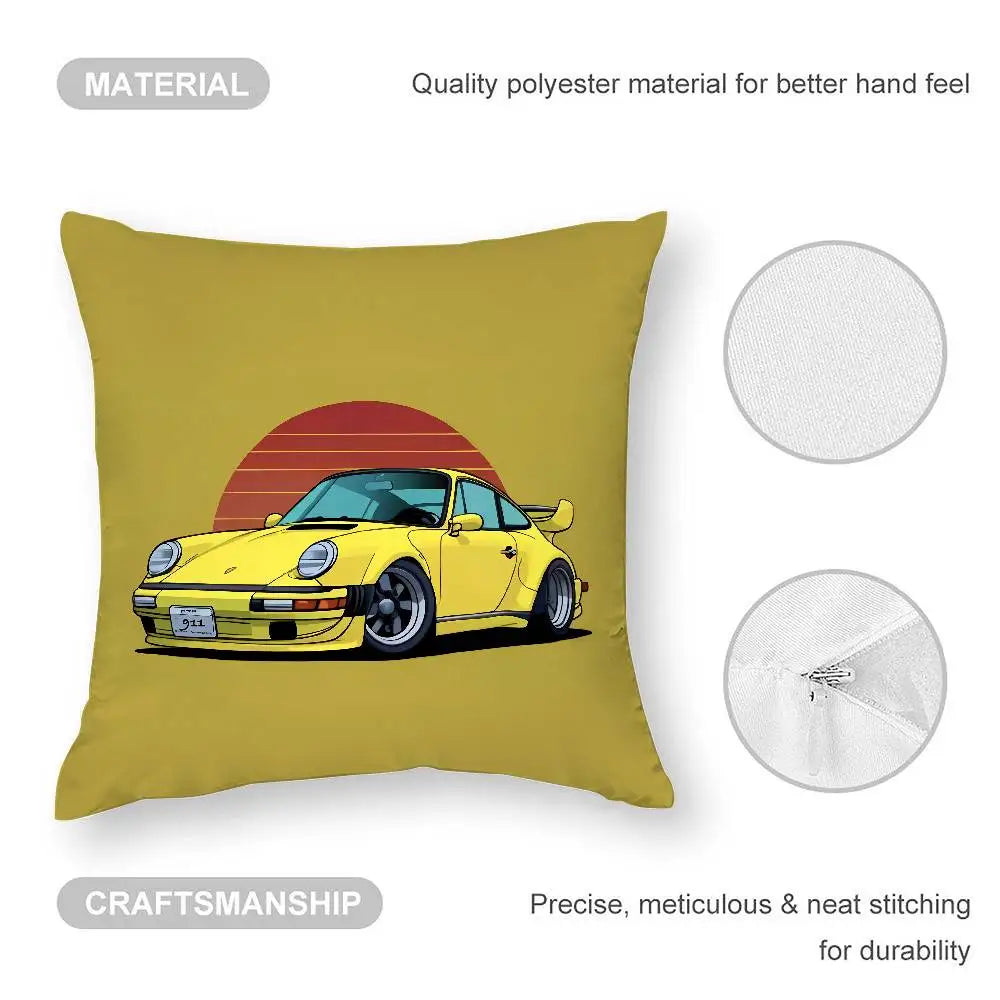 Cool Supercar 911 Pillow Case Plush Fabric Soft  Pillowcase Double Sided Print Cushion Cover Household Gifts