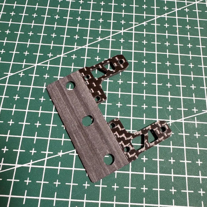 homemade Mini 4WD MS Chassis Upgrade Parts with Internal Suspension Fish Tail with Sub Brake Angle
