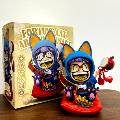 Dr. Slump Anime Figure Arale Figures Wealrh God Figurine Cute Girl Gk Statue Model Doll Collection Room Birthday Gifts Toy