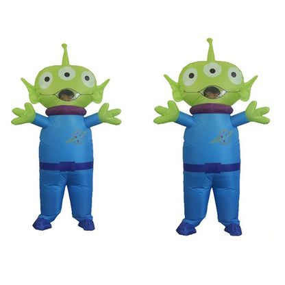 Three Eyed Alien Inflatable Suit Children's Day Parent-child Game Cartoon Doll Costume Performance Parade Cosplay Clothing Prop