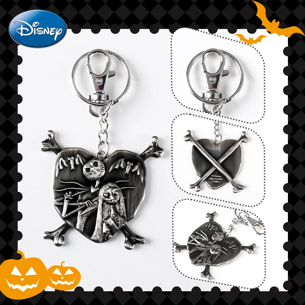 Disney The Nightmare Before Christmas Keychain Bag Clip Jack Sally Oogie Boogie Zero Collectible Decoration for Halloween Gift