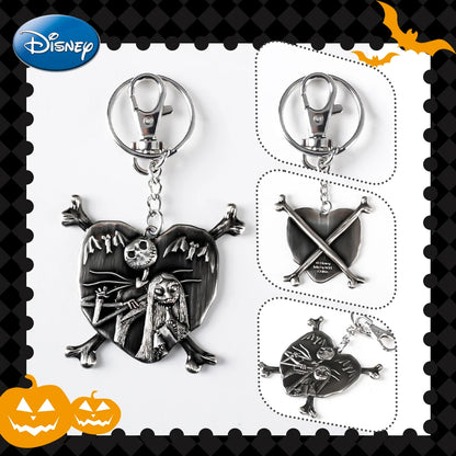 Disney The Nightmare Before Christmas Keychain Bag Clip Jack Sally Oogie Boogie Zero Collectible Decoration for Halloween Gift