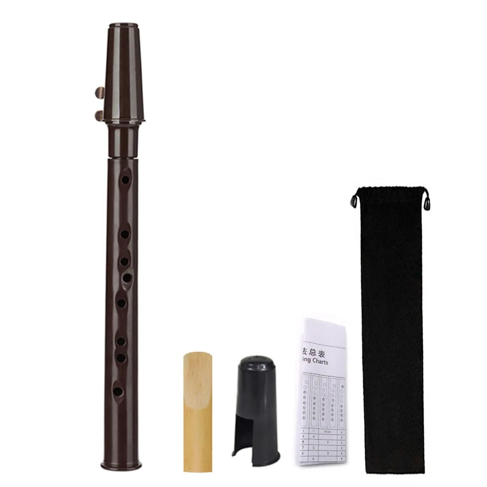 Mini Portable Saxophone Lightweight with Carrying Bag Woodwind Instrument 8-Hole Classical Pocket Saxophone