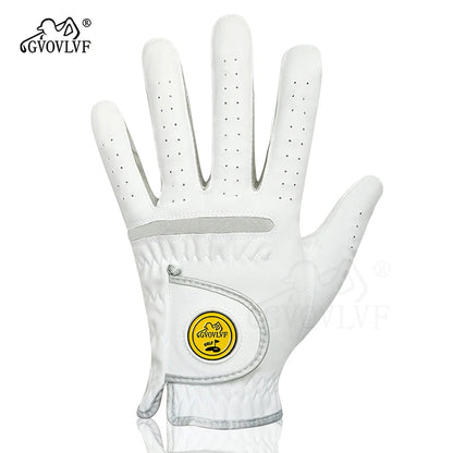 1 Piece or 1 Pair Men Golf Glove Micro Soft Fabric Breathable Comfortable Fitting With Magnetic Marker Replaceable For Golfers