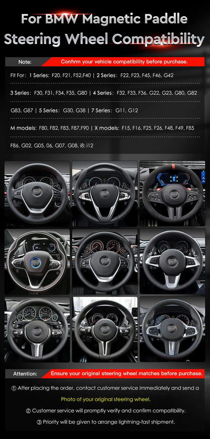 For BMW 1-4 series f20 f21 f30 f22 f80 g20 g30 g80 m3 m5 x3 x5 Magnetic Carbon Fiber Steering Wheel Paddle Shifter Extensions