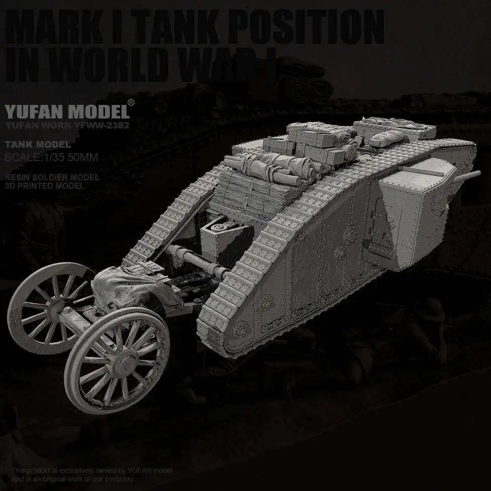 1/35 Tank Resin Model Colorless Self Assembled YFWW-2382/3D