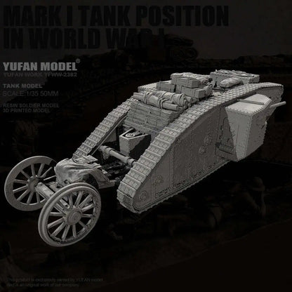 1/35 Tank Resin Model Colorless Self Assembled YFWW-2382/3D