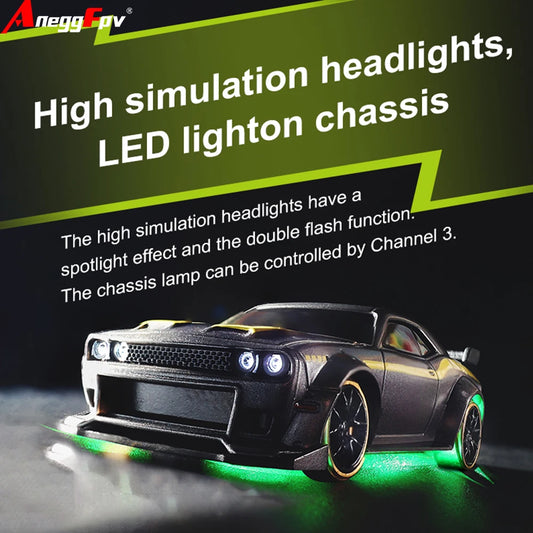 Turbo Racing C65 1:76 RTR RC Drift Car 2.4GHz Full Proportional Built-in Gyro Light Desktop Remote Control Hobby Racing Vehicle