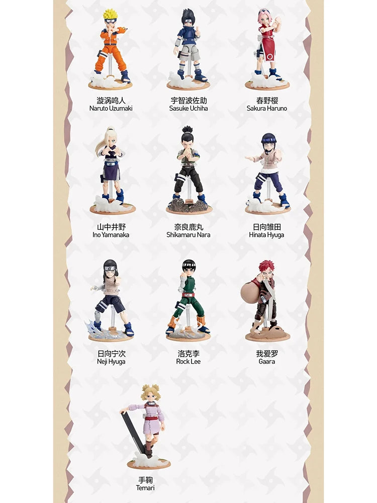 POP MART POP Action Classic Naruto-Chunin Exams Arc Series Blind Box Original Toys Mystery Box Doll Cute Anime Figure Ornament