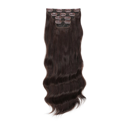 24Inches 220Grams Body Wave Clips In Piano Blond 27/613 M888 Bio Protain High Temperature Synthetic Hair Extensions 4Pcs/Lot