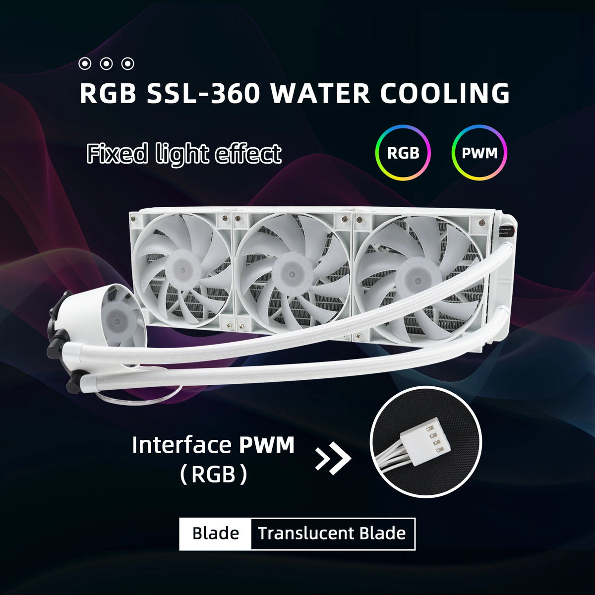 MANMU Water-cooled All In One CPU Liquid Cooling 360mm ARGB Water-Cooled Radiator for X99 Motherboard