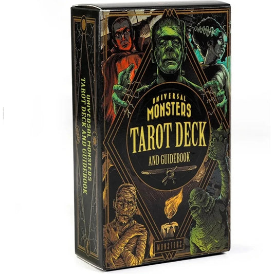 Newest 78pcs Cards Universal Monsters Tarot Deck 10.5*6.3cm Bring The Spooky Spirit of Classic Movie Monsters To Tarot Readings