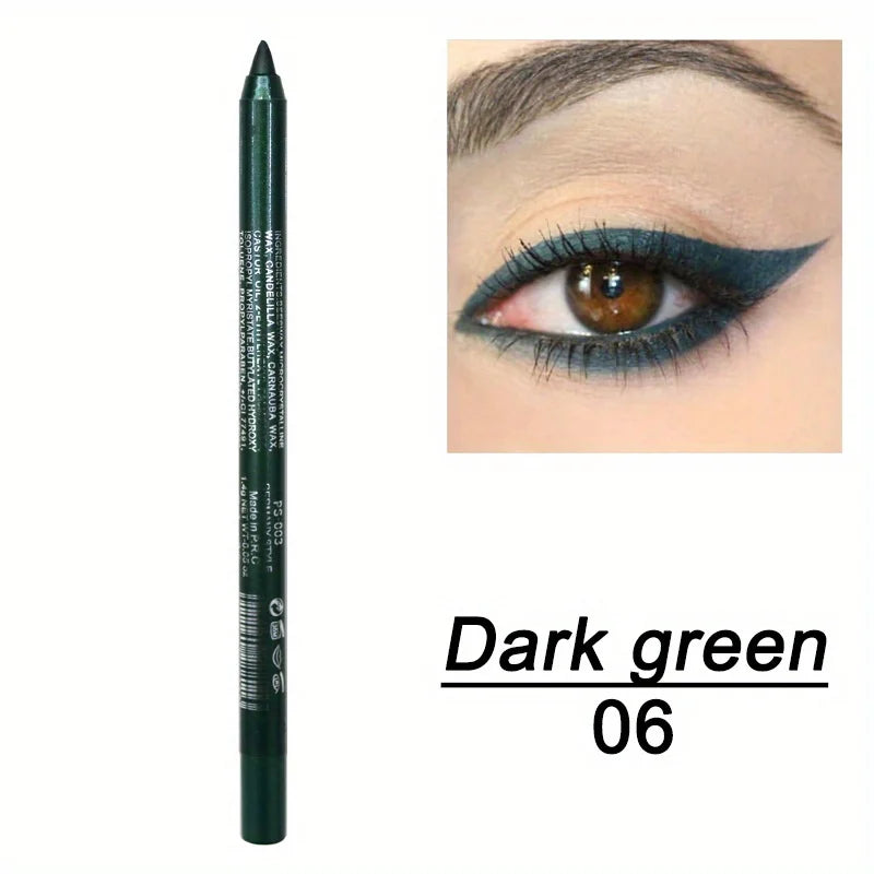 1pcs Waterproof Eyeliner Set with Glitter Effect, Includes Eye Shadow & Highlighter Pens, Colorful Makeup Kit for Stunning Looks