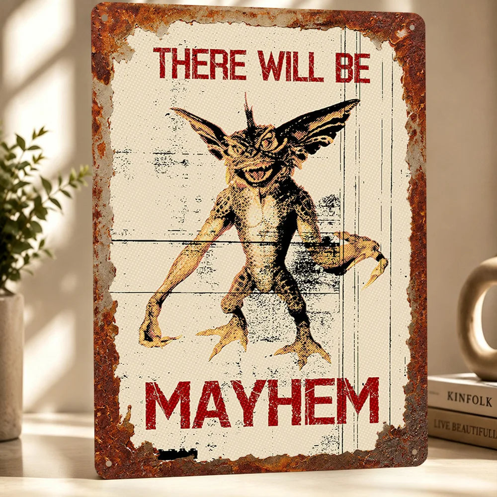 Gremlins Aluminum Posters Customized Metal Tin Sign Vintage Premium Dramatic Screen Scene Wall Art For Film Fans And Theaters