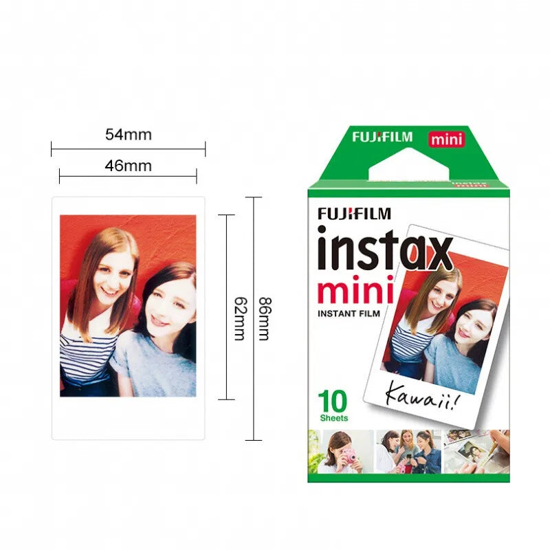 Fujifilm Instax Mini Film White 10 20 40 60 80 100 Sheets For FUJI Instant Photo Camera Mini 12/11 9 8 7 70 90 Film Camera