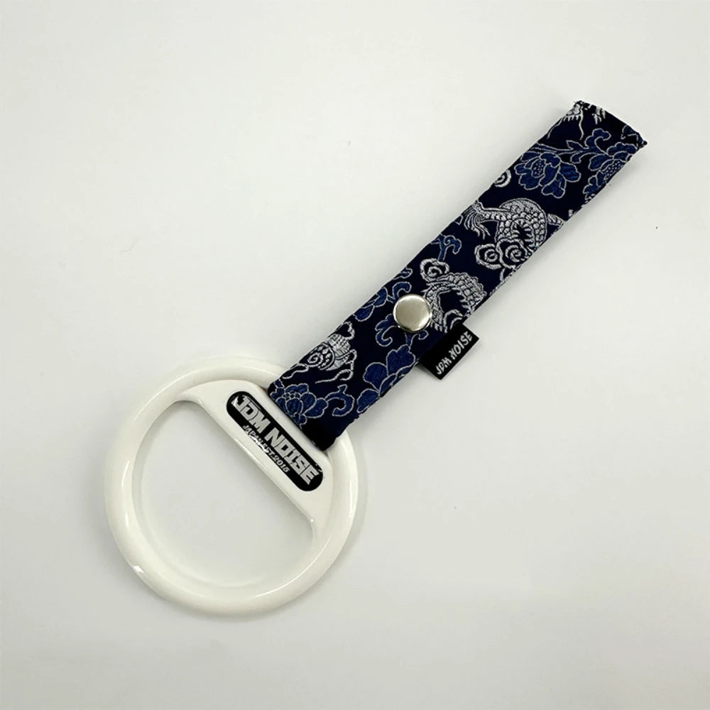 Japan Style Jdm Car Tsurikawa Lucky Cat Dragon Pattern Decorative Trailer Strap Universal Towing Accessory for Trailers