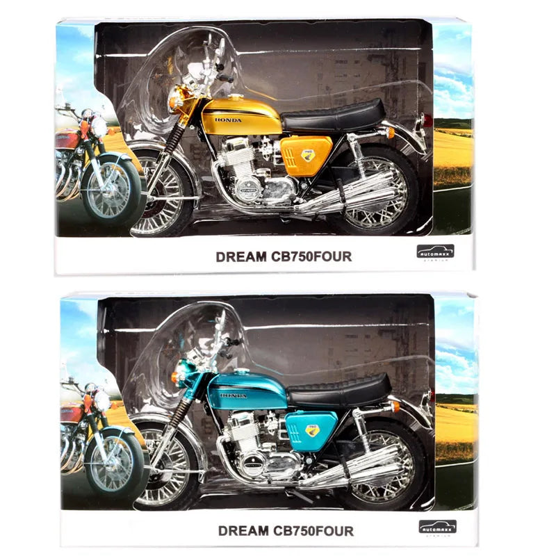1/12 Scale Automaxx Classic Dream CB750 Four 1969 Motorcycle Diecasts & Toy Vehicles Bike Model Collectible Joycity Gold