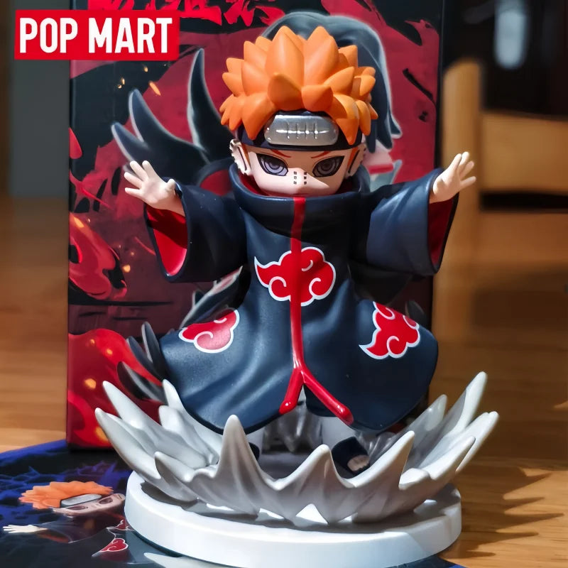 Naruto Shippuden Akatsuki blind box toy figure from POP MART showcasing unique craftsmanship and design.