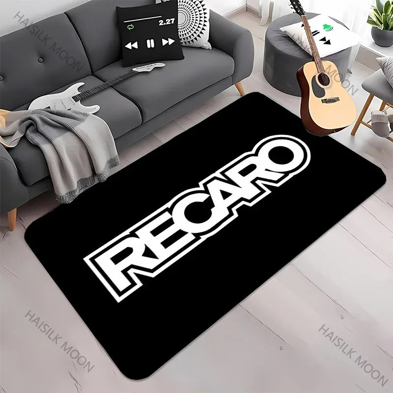 13 Styles R-Recaro Logo Pattern Printed Rug for Living Room, Bedroom, Office, Large Area,Stain Resistant Carpet,Stylish Gift Mat