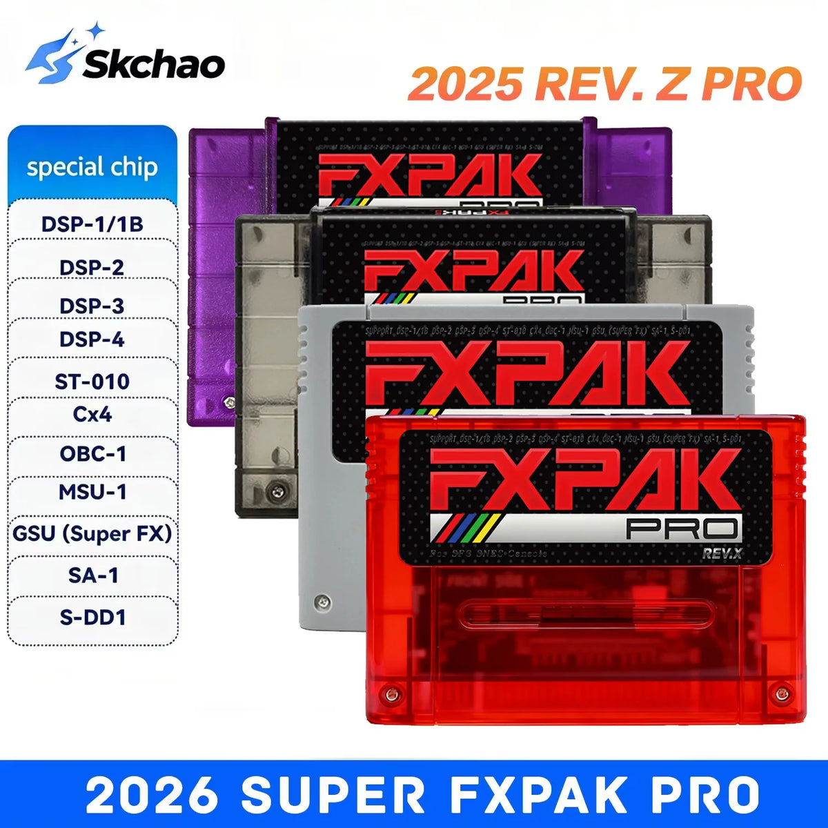 2026 Fxpak Pro Flash Card Game Cartridge 5200 Games in 1 for SNES SFC 16-bit Retro Game Console With 16G Card Real Time Clock
