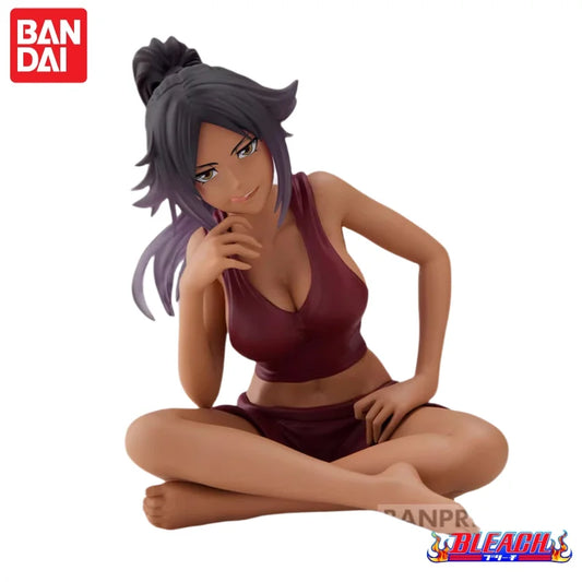 In Stock Bandai Original Bleach Shihouin Yoruichi Banpresto Action Figure Model Doll Brand New Boxed Anime Action Figures Toys