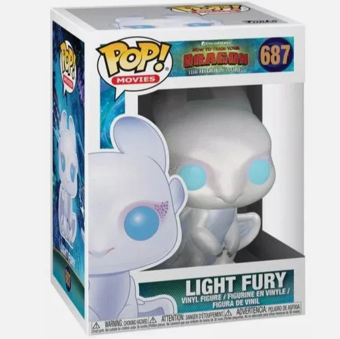 Funko Pop How to Train Your Dragon Toothless #100 #686 Light Fury #687 Action Figure Toys Collection Dolls Gifts for Children
