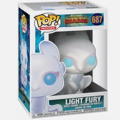 Funko Pop How to Train Your Dragon Toothless #100 #686 Light Fury #687 Action Figure Toys Collection Dolls Gifts for Children