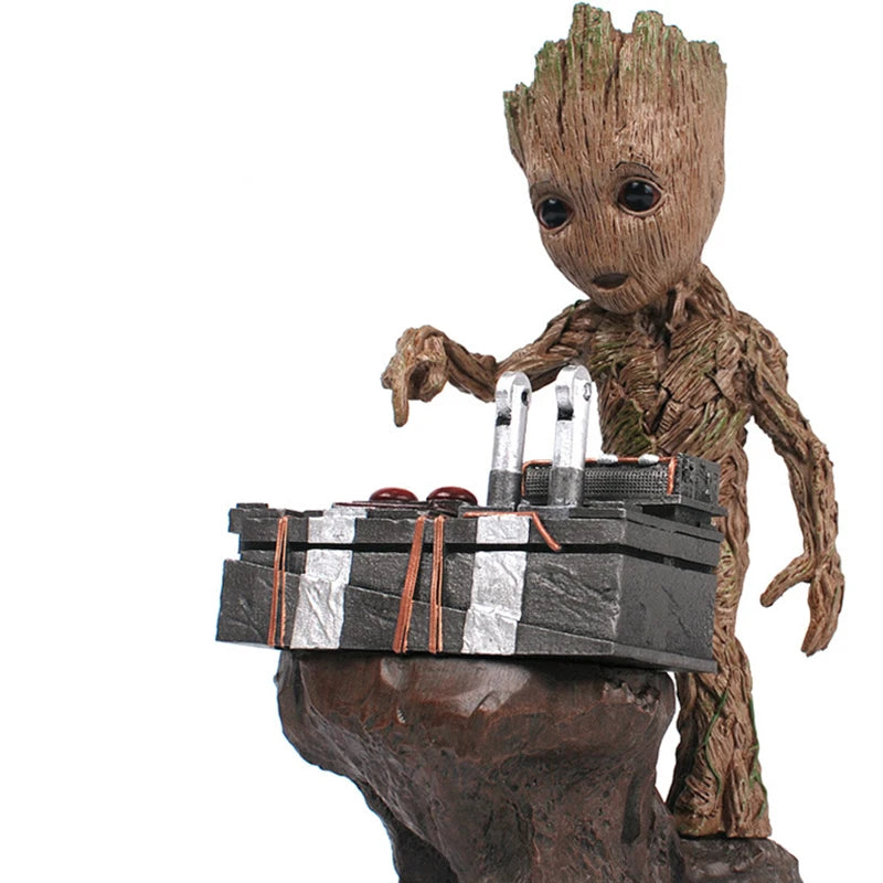 Guardians of The Galaxy Groot Statue Model Avengers Cute Baby Tree Man PVC Anime Action Figure Toys Collectible Ornaments Gifts