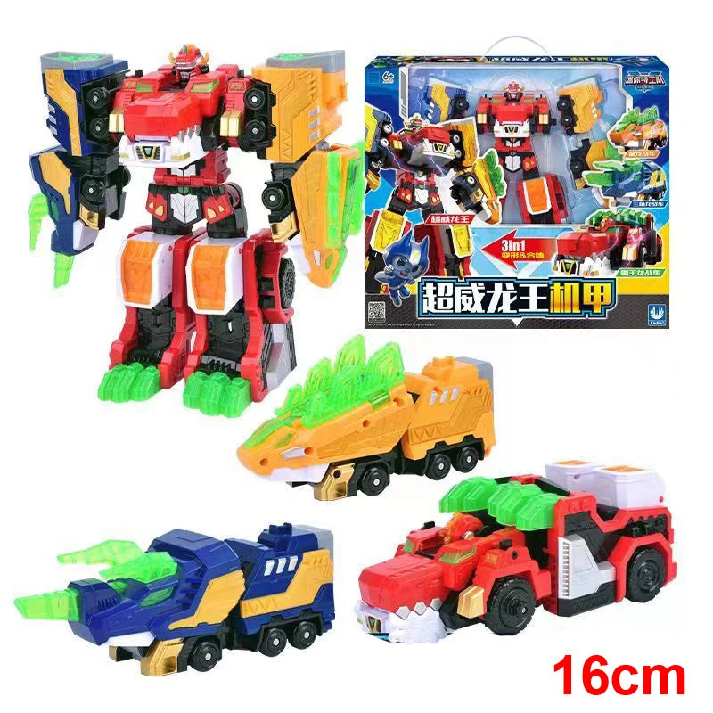 MiniForce 6 V Rangers VOLT LEGEND KING V 6 in 1 Transformation Combiner Deformation Robot Action Figure Toys