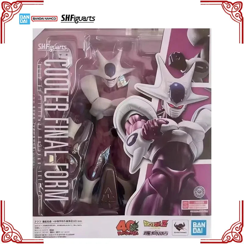 In Stock Genuine Bandai Dragon Ball Z Model Kit SHF Cooler Final Form 40th Anime Action Figure Collection Finished Mode Toy Gift