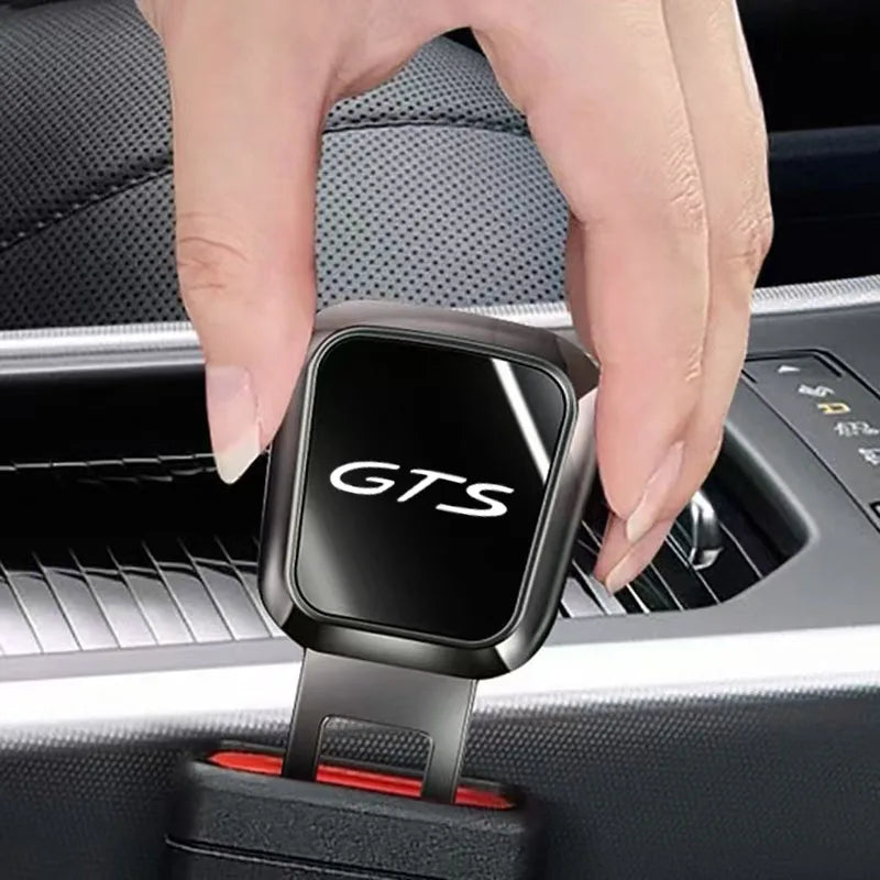 For Porsche GTS Cayenne Cayman Panamera Macan 911 718 928 901 930 Car Seat Belt Clip Extender Safety Seatbelt Lock Buckle Plug