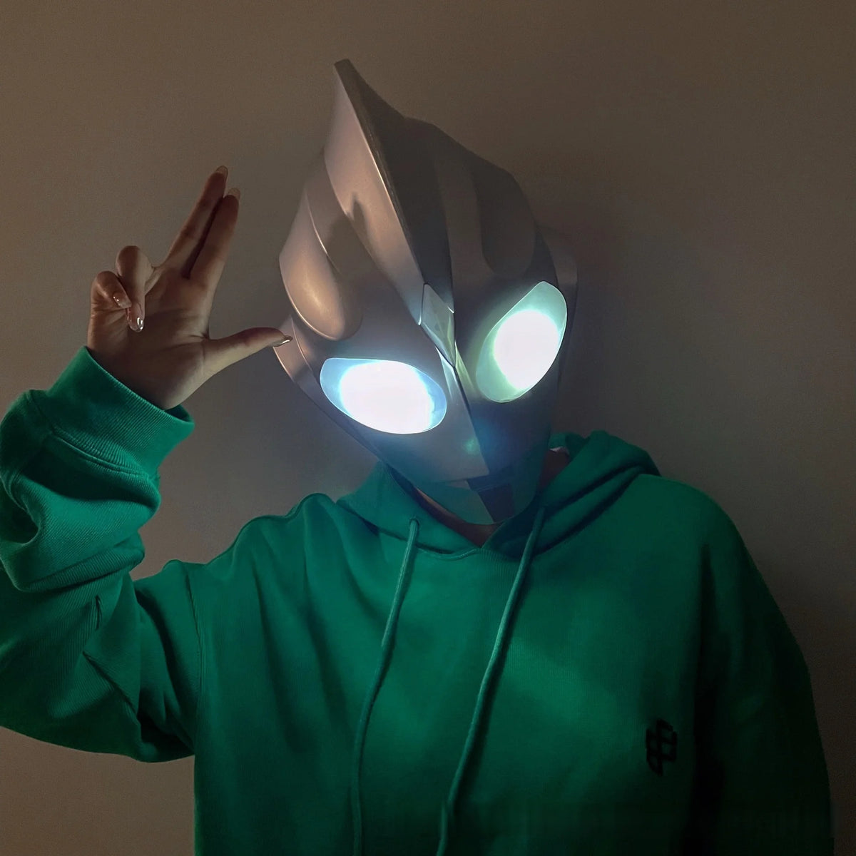 Anime Ultraman Headgear Tiga Helmet Glowing Mask Halloween Performance Cos Mask Switch Toy Adult Gift Cosplay Prop Gifts Toys
