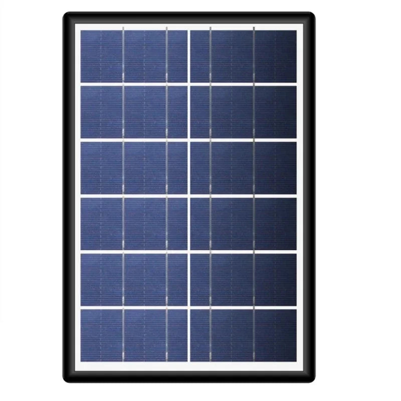 Portable Solar Generator System with 3 Bulbs Lighting Kit Mini 6W Solar Panel Outdoor Emergency Power Supply for Camping Hiking
