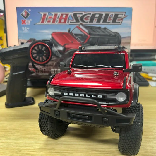 WLtoys 184023 1:18 Bronco RC Car Off Road 4x4 Mechanical Gear Shifting Switch Between Low And High Speed Climbing Car Toy
