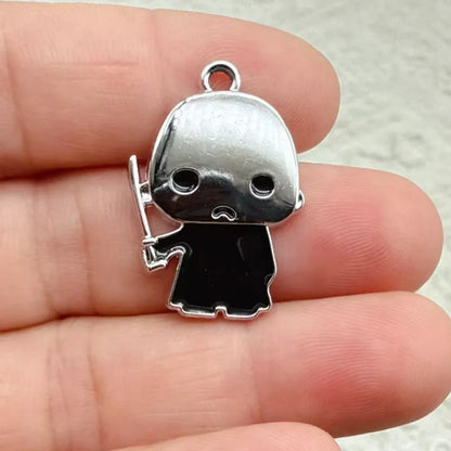 10/20Pcs Harry Potter‌ Anime DIY Hand Making Alloy Keychain Backpack Handmade Keychain Accessories Cute Keyring Gift for Fans
