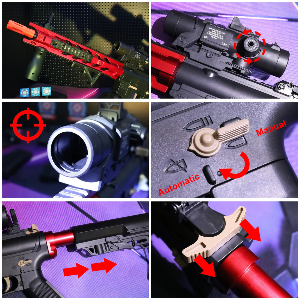 M416 Auto Electric GEL Blasters Rifle with Realistic Recoil -for Epic Outdoor Gel Ball Blaster War,Gift toy（No water bombs）