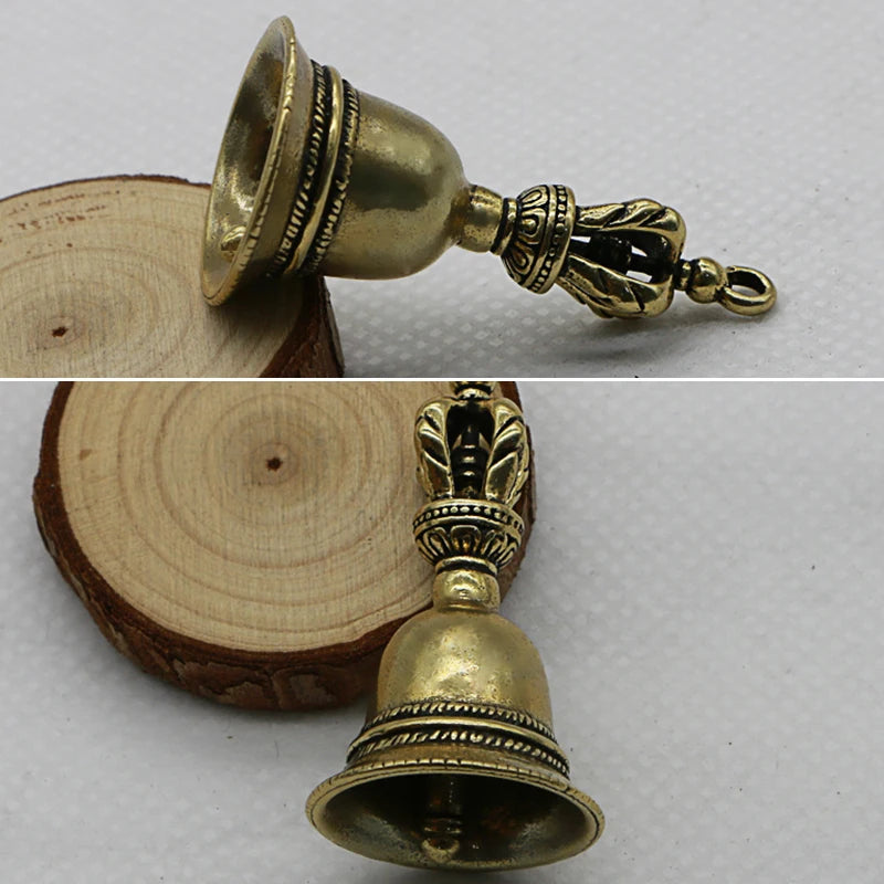 Brass Handicraft die-casting Wind Bell Tibetan Bronze Bell Metal Antique Bell Feng Shui Metal Wind Chime Fortune Jingle Bell