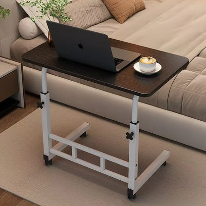 Height Adjustable Rolling Computer Desk Bedside Standing Folding Side Table Portable Commercial Escritorio De Oficina Furniture