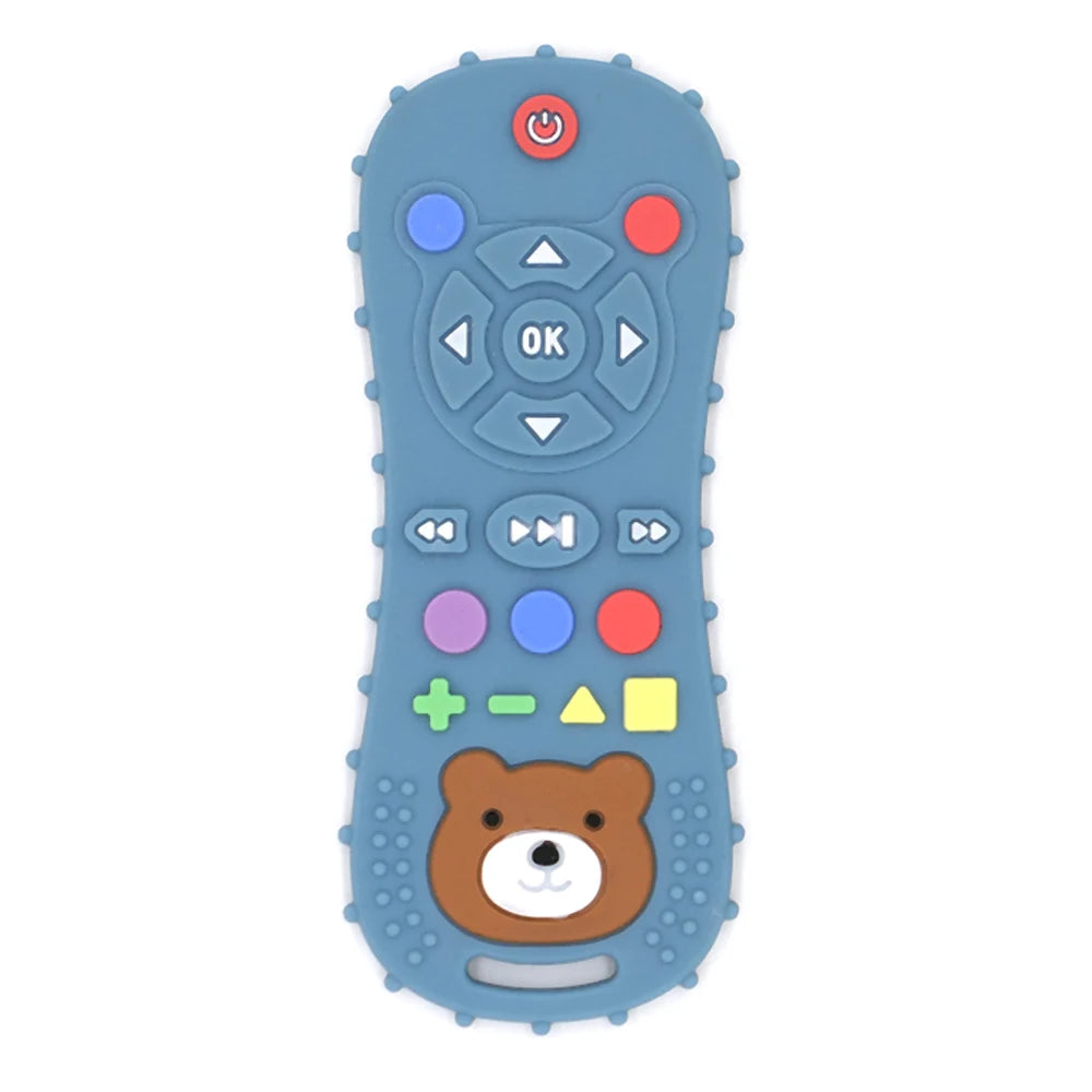 Novelty Silicone Simulation TV Remote Control Shape Soothing Toy Baby F
