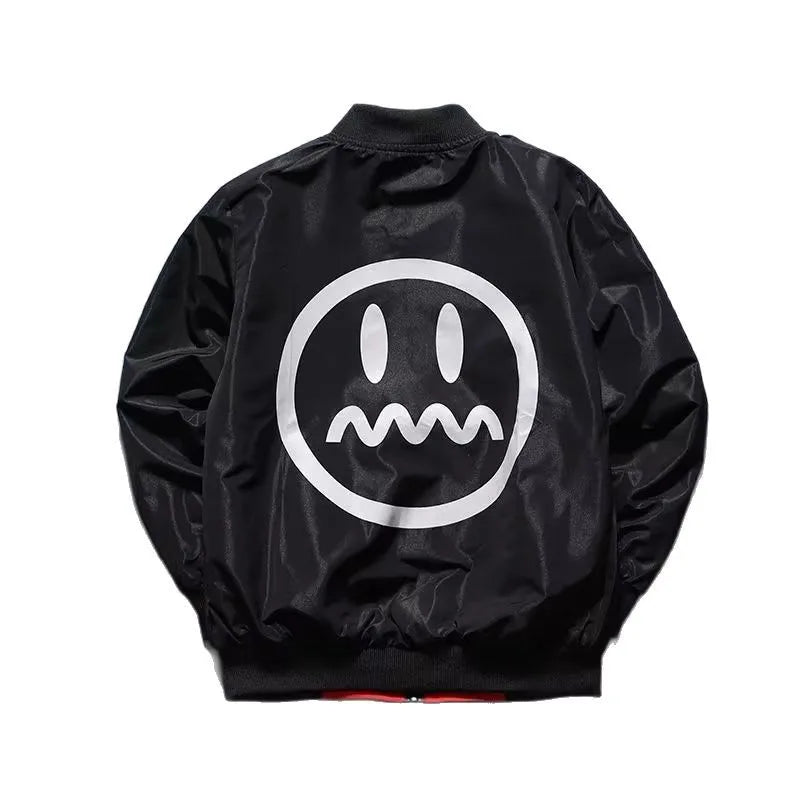 Teen Boys Double Sided Wear Bomber Jacket 2026 Spring Autumn Children Handsome Zipper Coat Fashion Kids Clothing for Ages 4-14