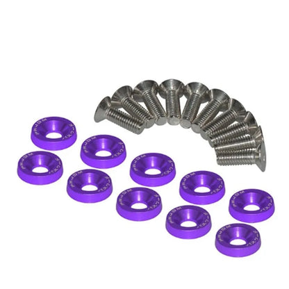 Car Motorcycle Modification Colored Screw Washer DIY Personalized Screw Washers Fasteners Concave Screws Protective Plate Washer
